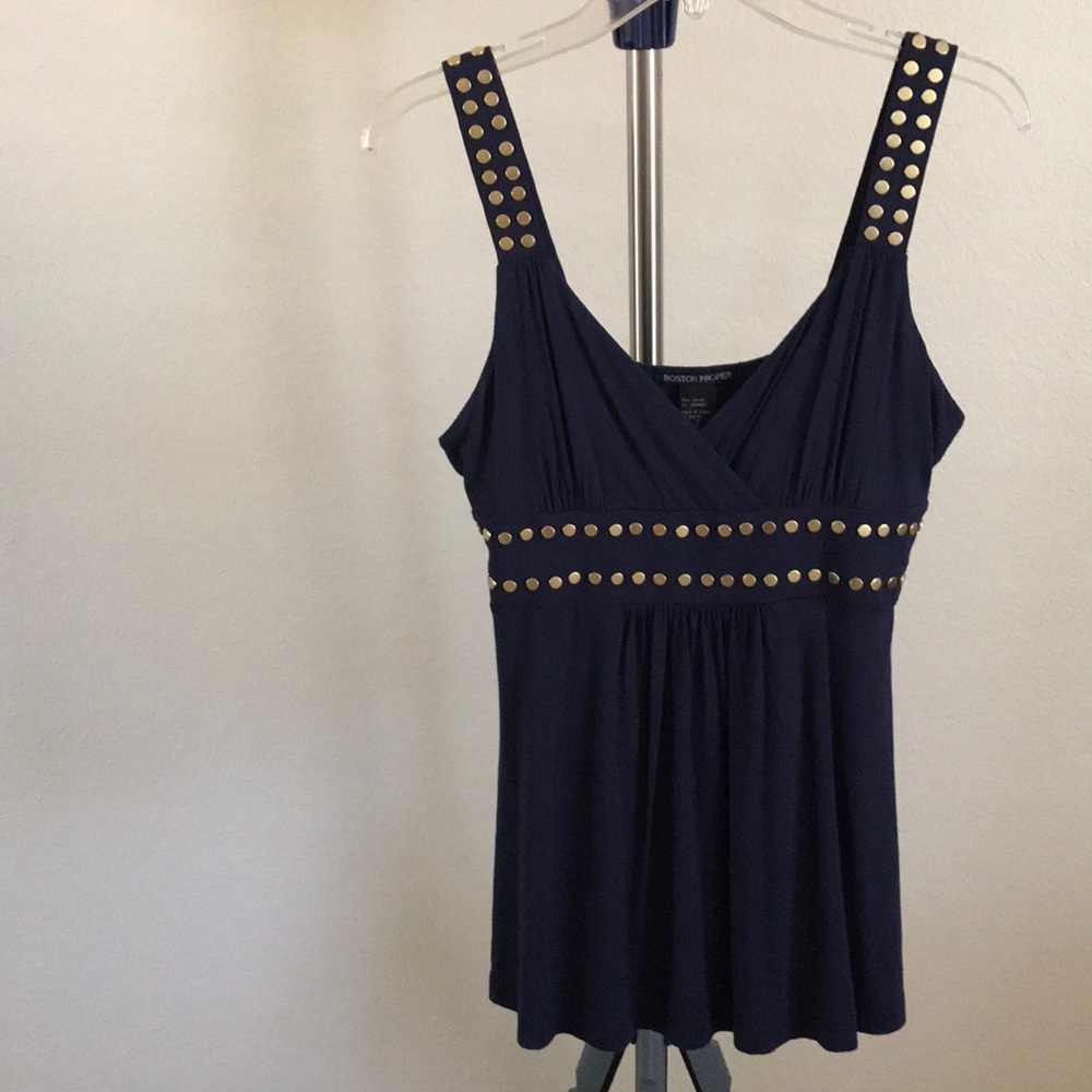 Boston Proper metal studded Top